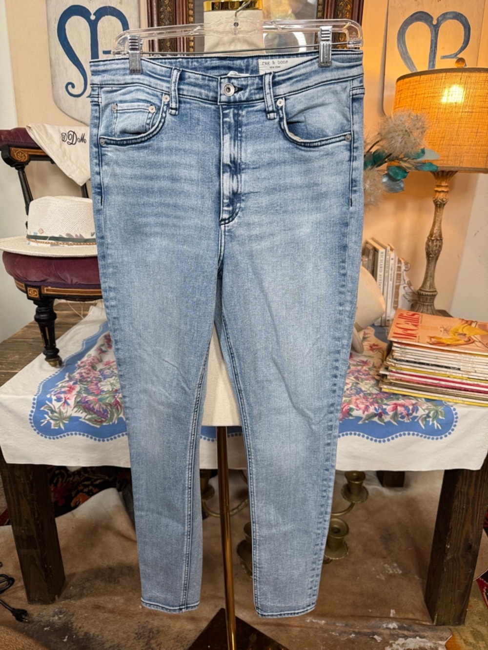 rag & bone Nina Light Blue Skinny Jeans